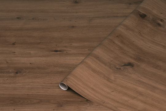 Artisan Oak kontaktplast – rull med selvklebende folie i brun eik