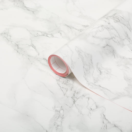 Marmi grå marmor kontaktplast – rull med hvit og grå marmorfolie