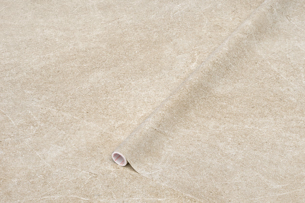 Memy beige kontaktplast – rull med selvklebende folie i beige steinlook
