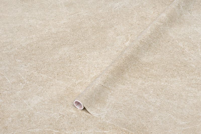 Memy beige kontaktplast – rull med selvklebende folie i beige steinlook