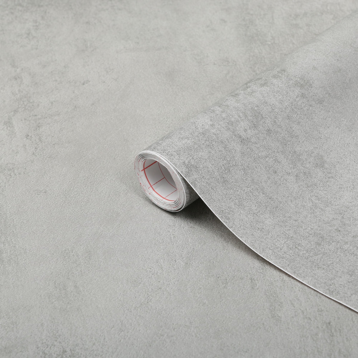 Mikrosement kontaktplast – rull med selvklebende folie i lys grå betonglook